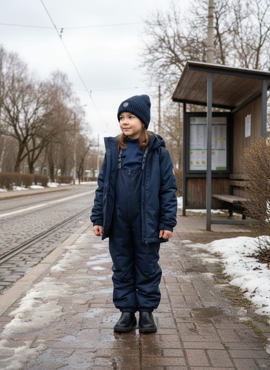 Полукомбинезон Arctic kids 60-008 синий - фото 3