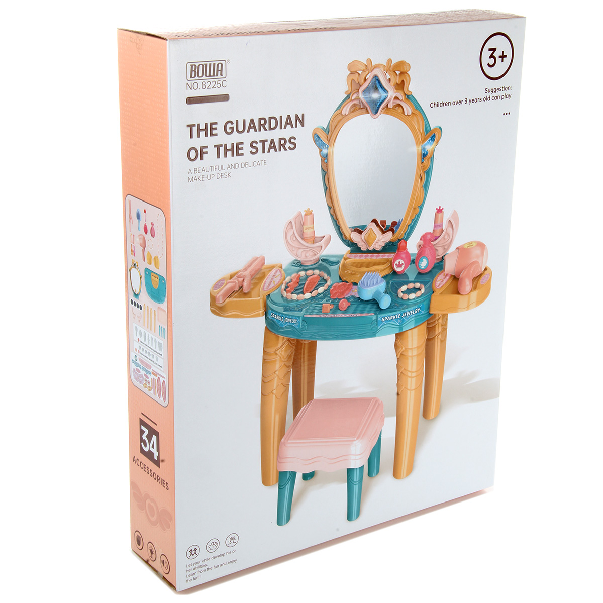 Игрушка Veld Co туалетный столик, косметика, бижутерия - фото 9