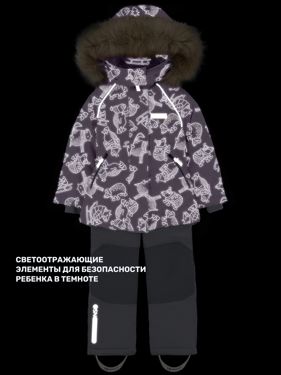 Костюм NIKASTYLE 7з0224 лаванда/серый - фото 12