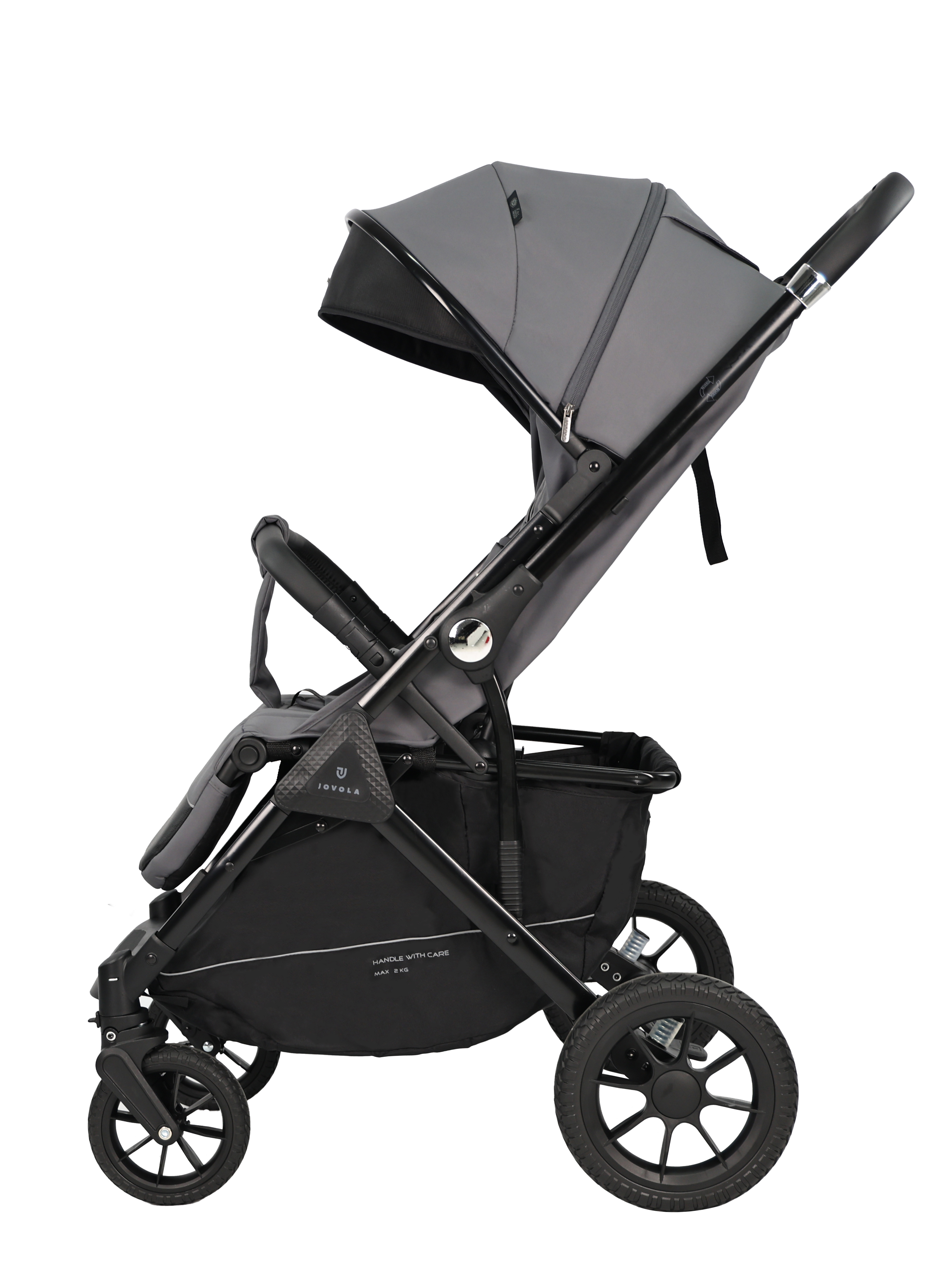 Коляска прогулочная JOVOLA Magma с перекидной ручкой серый - фото 20