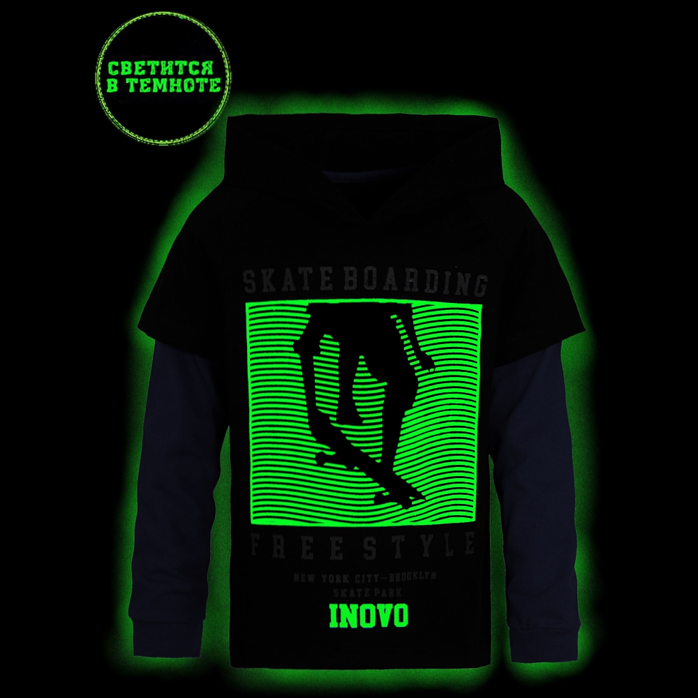 Худи ИНОВО GS1089/черный - фото 4