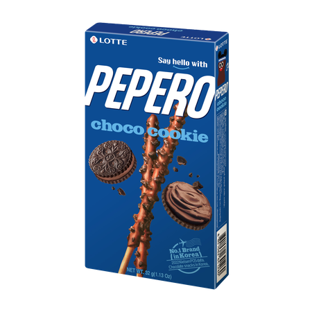 Соломка в глазури Lotte Pepero Choco Cookie с крошками печенья 32г