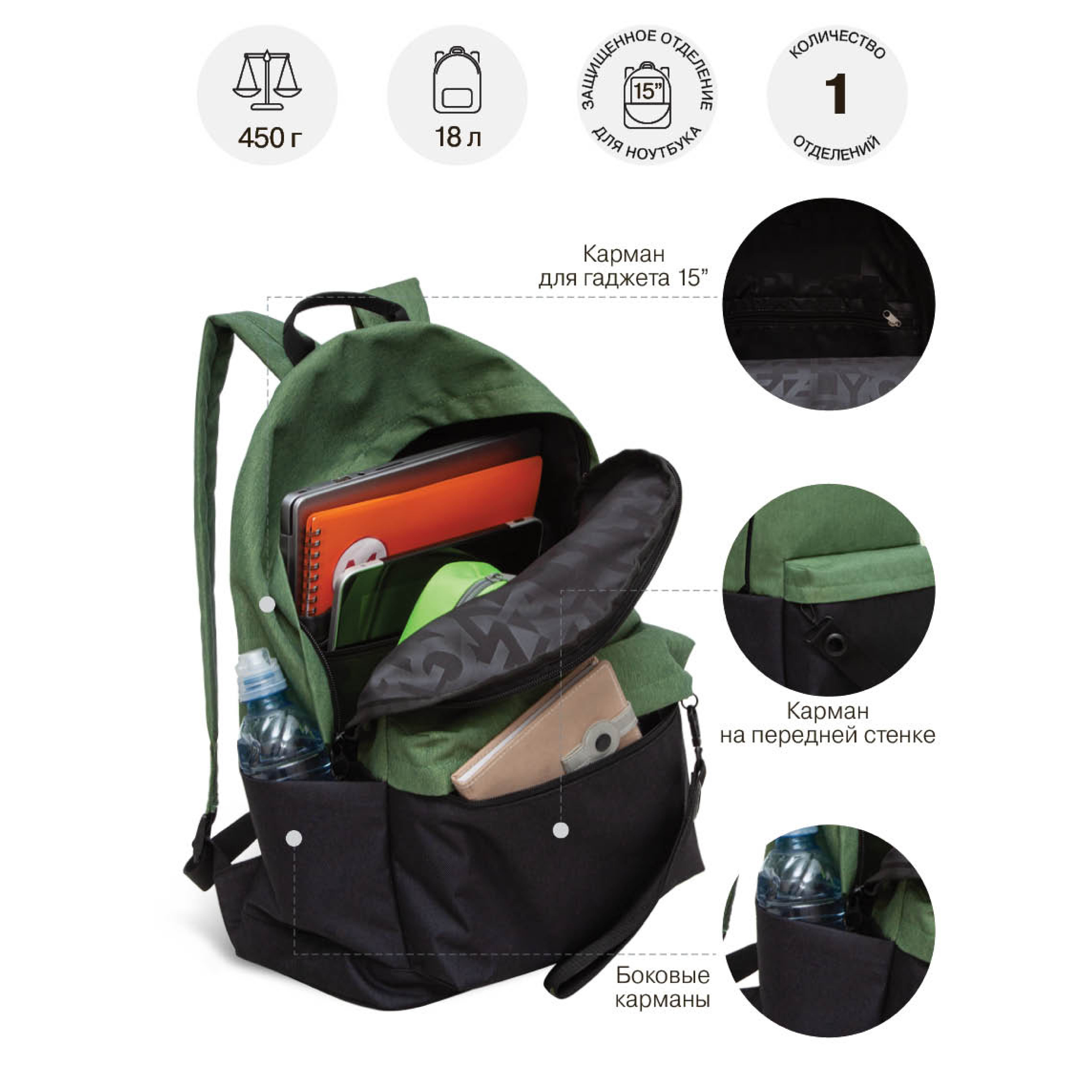 Рюкзак Grizzly для мальчика - фото 7