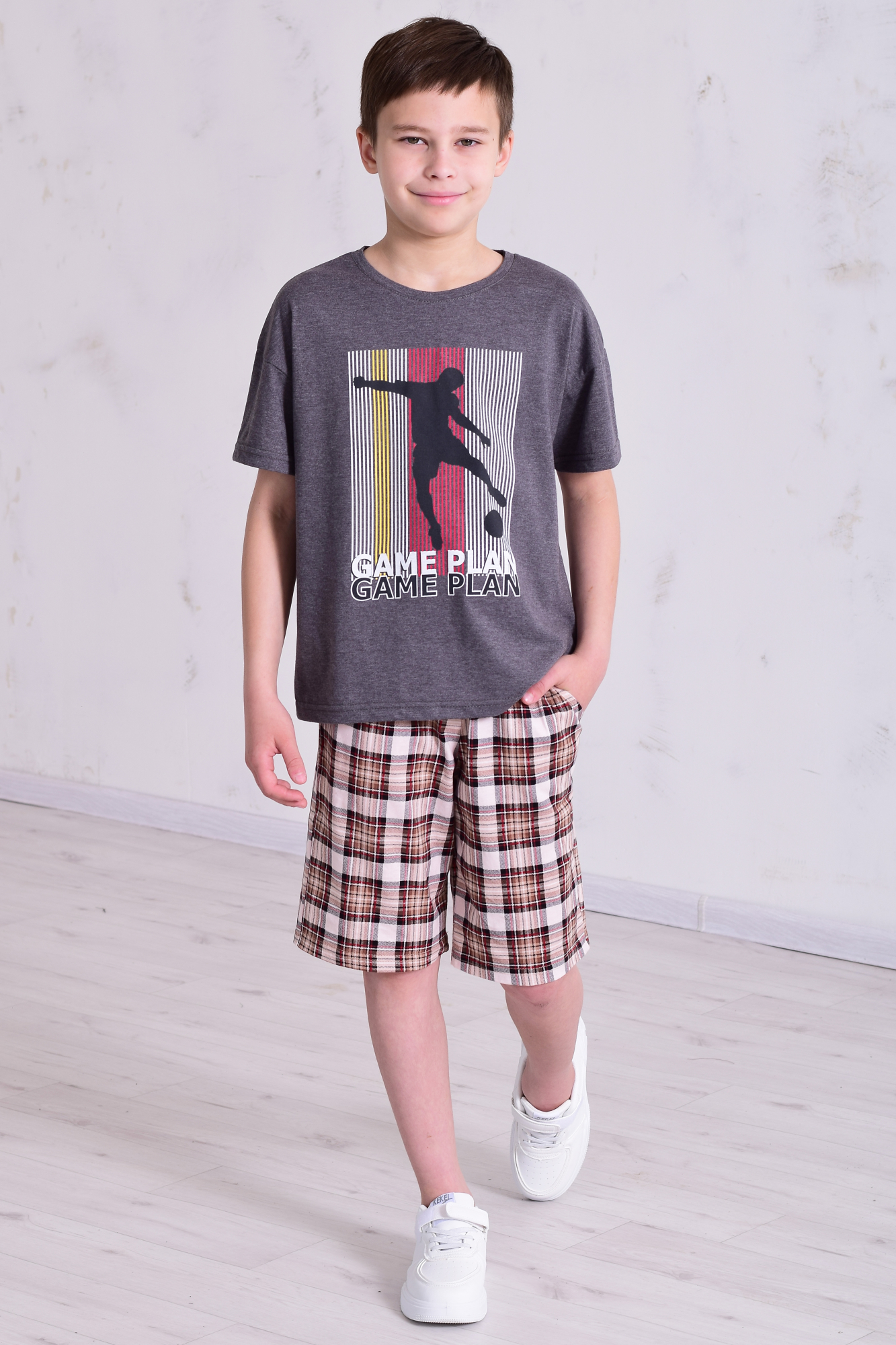 Пижама Новое кимоно 7-311 (11-067) (графит) - фото 4