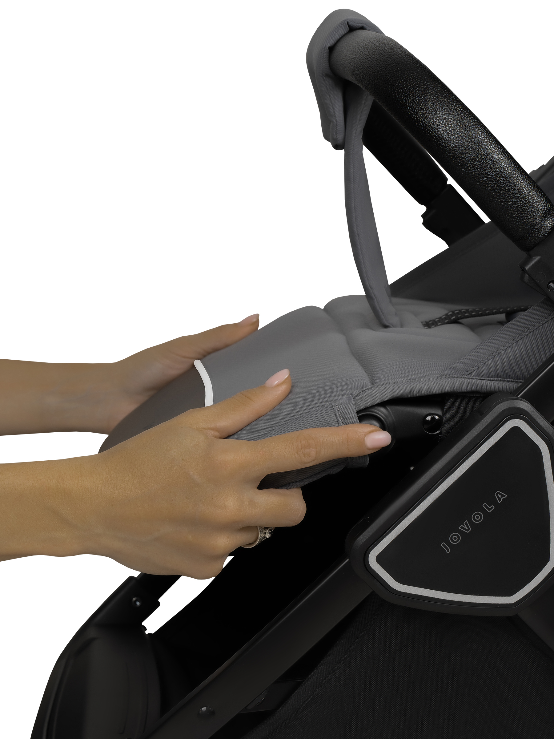 Коляска прогулочная JOVOLA Storm темно-серый - фото 33