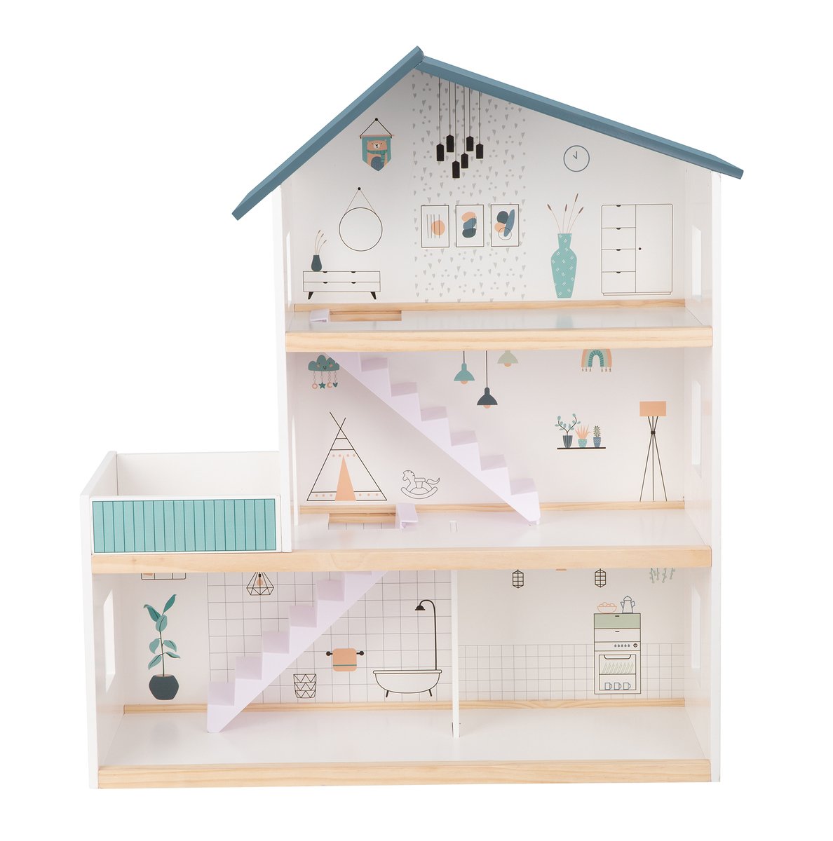 Домик для кукол Tooky Toy 70 см TH919 - фото 3