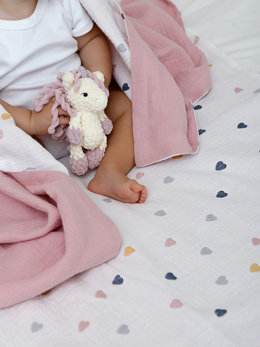 Плед ЛетиПташка розовый 95 x 130 см хлопок - фото 6