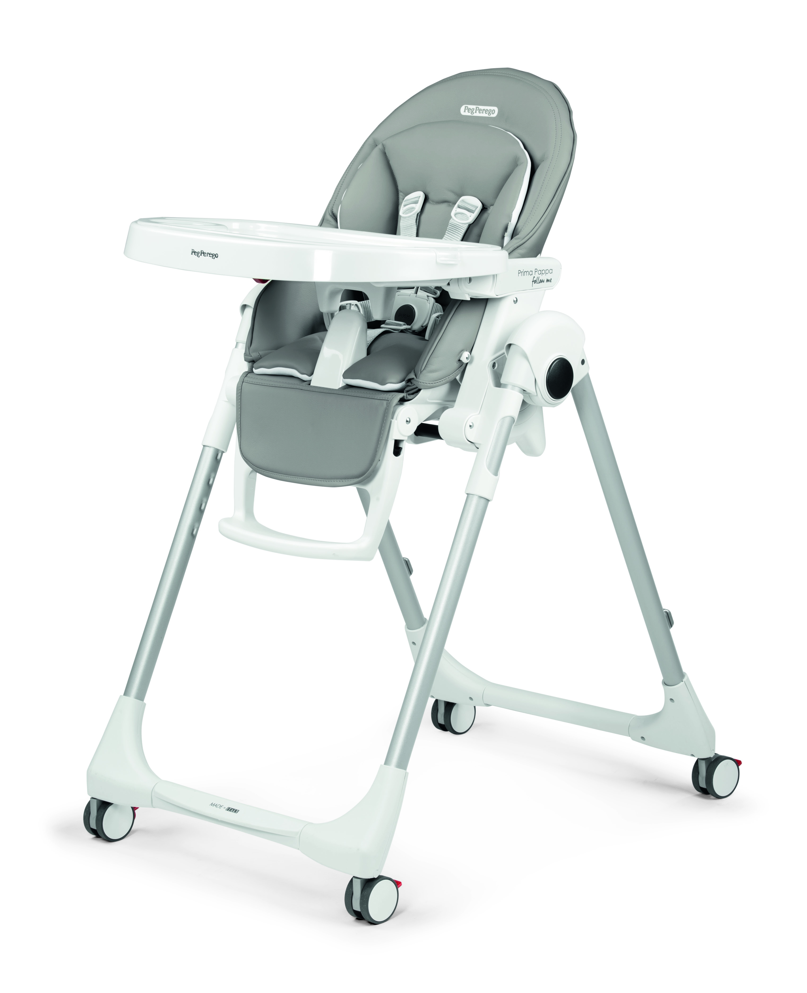Стульчик для кормления Peg-Perego Prima Pappa Follow Me Plus серый - фото 2