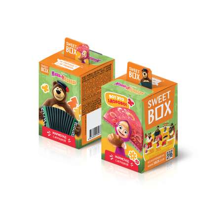 Мармелад с подарком Sweet box Маша и медведь в коробочке 10г