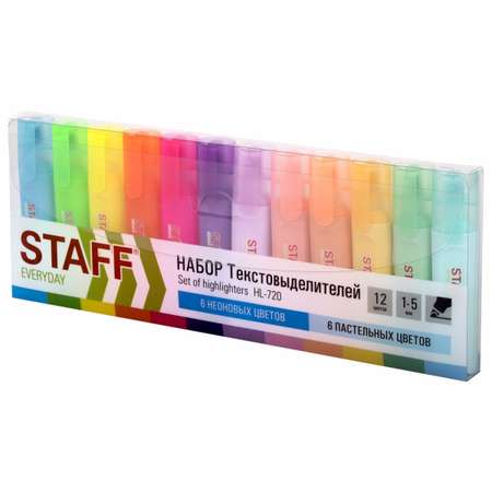 Текстовыделители Staff 12 цв.