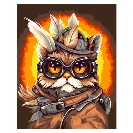 Картина по номерам Hobby Paint Кот-пилот в ассортименте