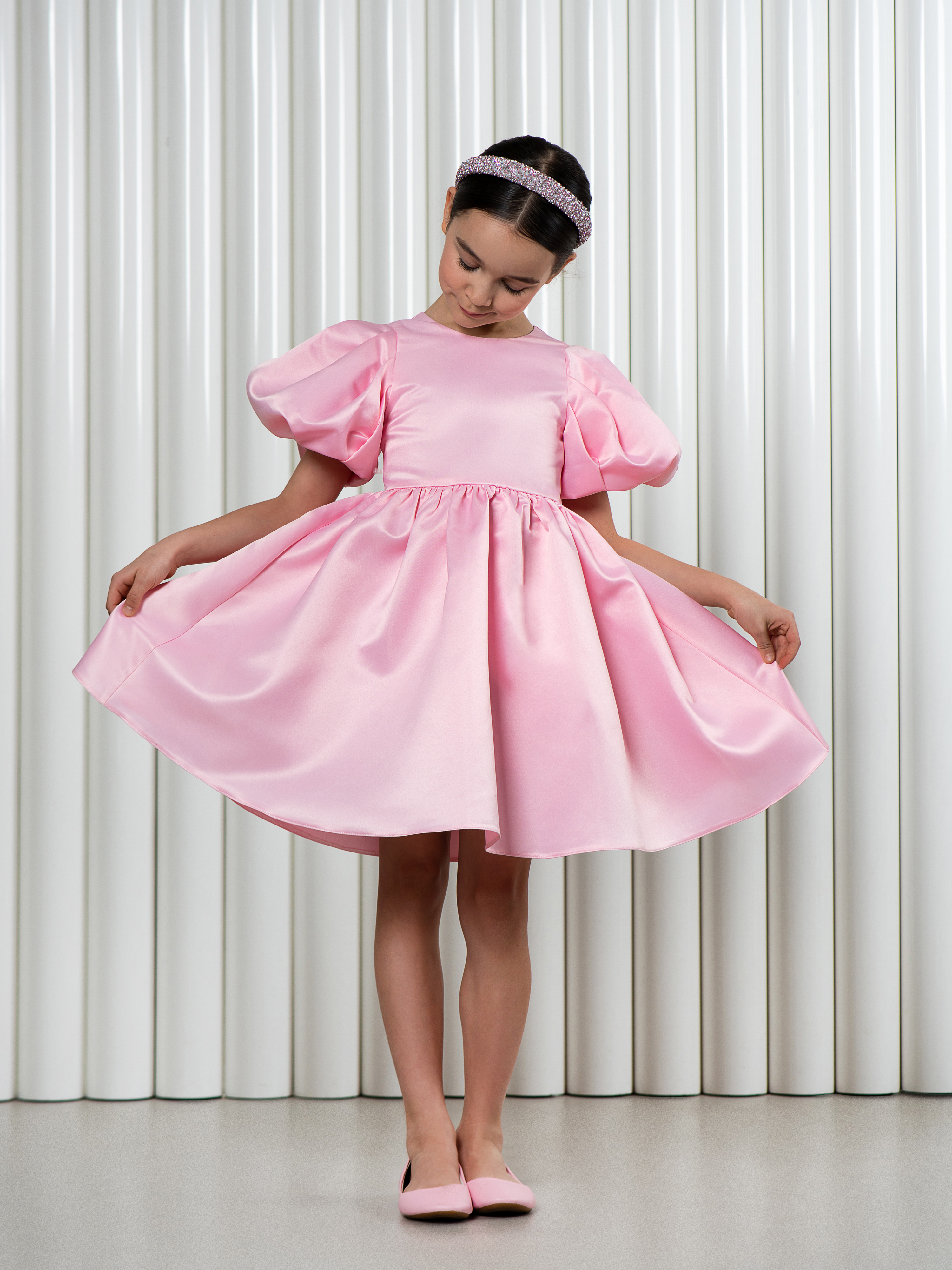 Платье LisaWeta D-145 розовый - фото 7