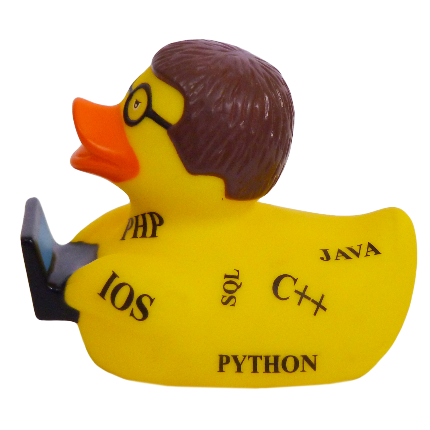 Игрушка Funny ducks Программист уточка, для ванны - фото 4