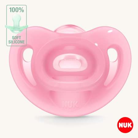 Пустышка Nuk силикон ортодонтическая от 6 мес. 1 шт.