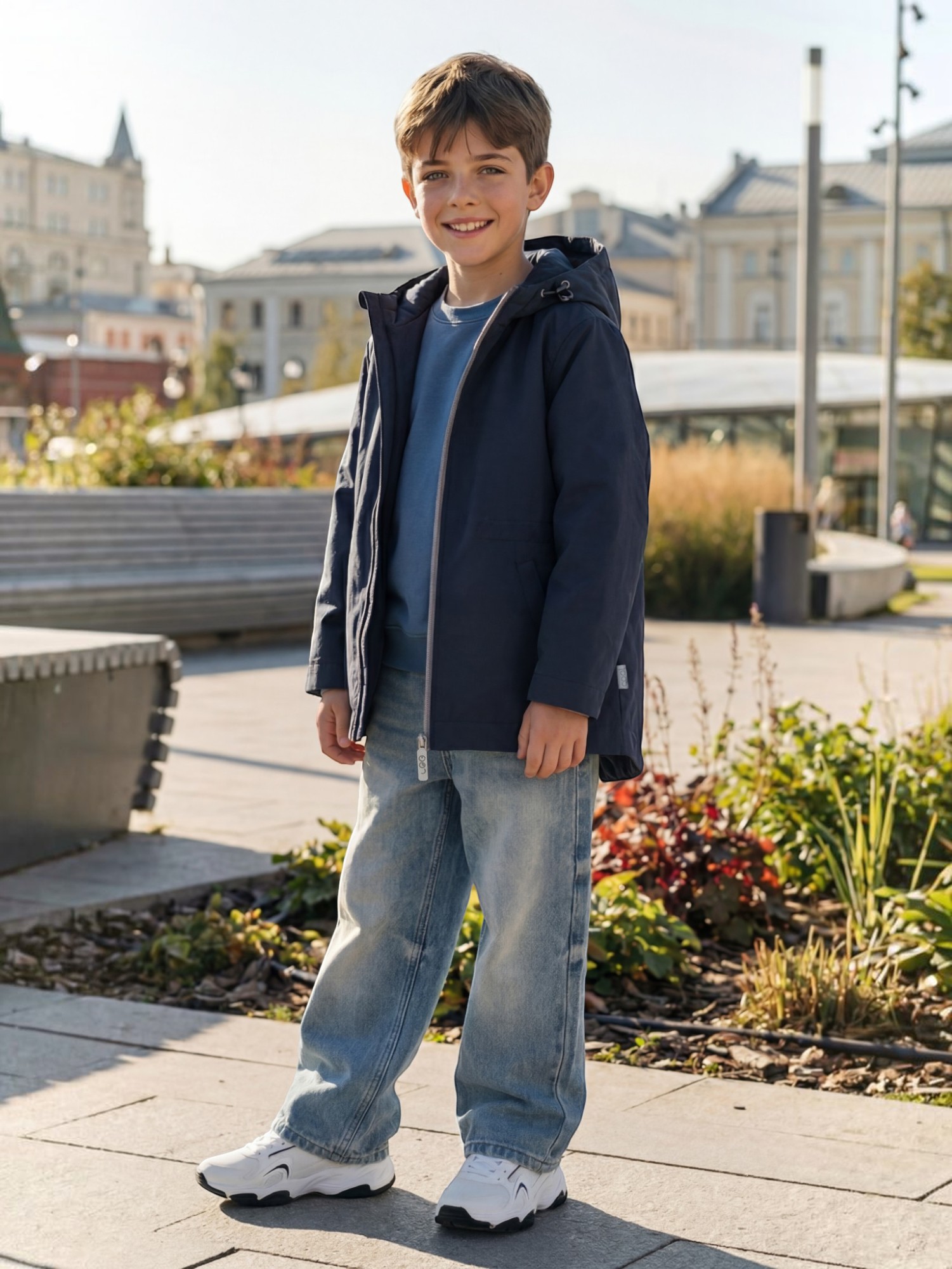 Ветровка LEO 5013В_темно-синий - фото 11
