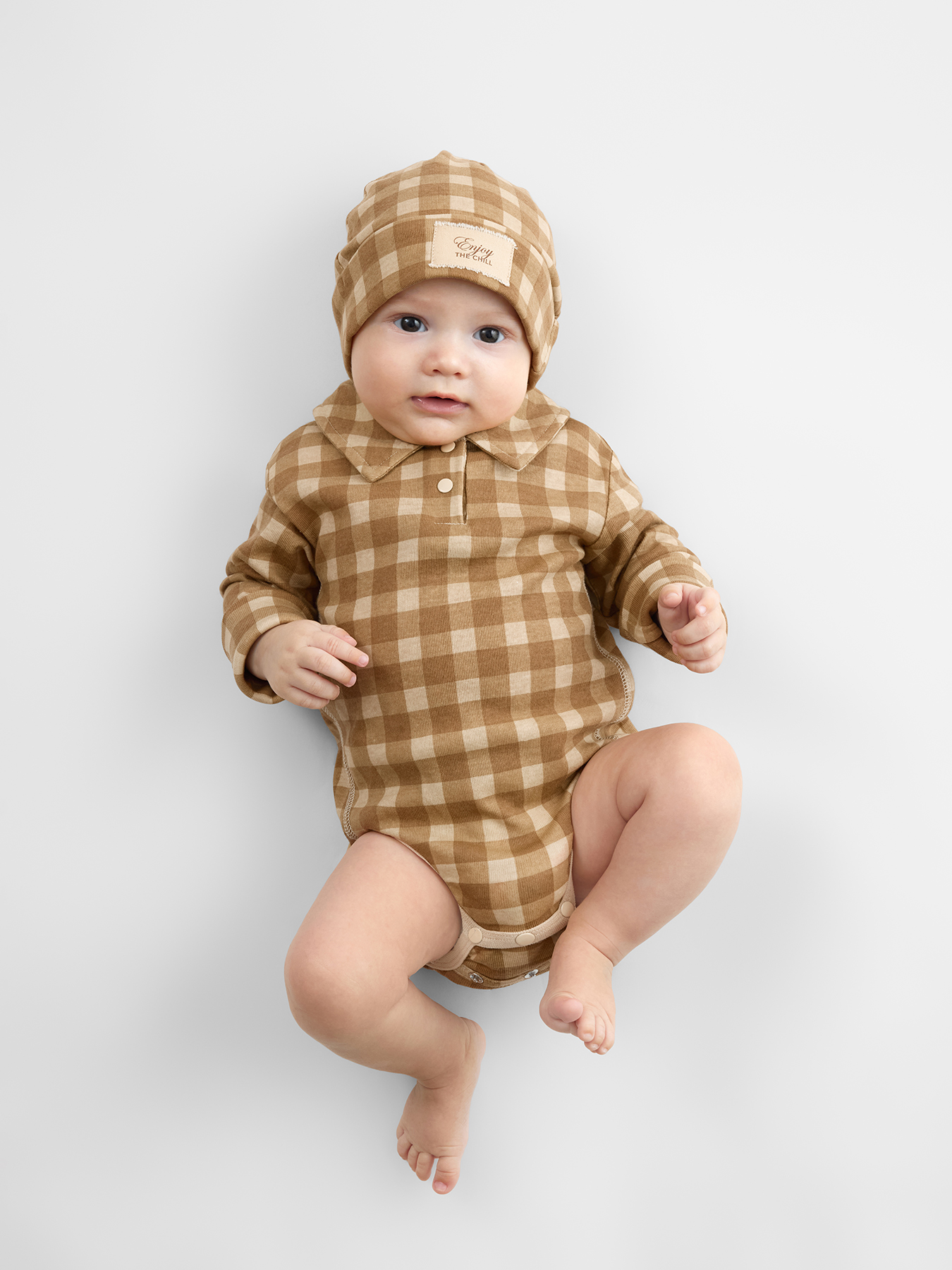 Шапочка 2 шт Happy Baby 90148-0_beige&brown - фото 3