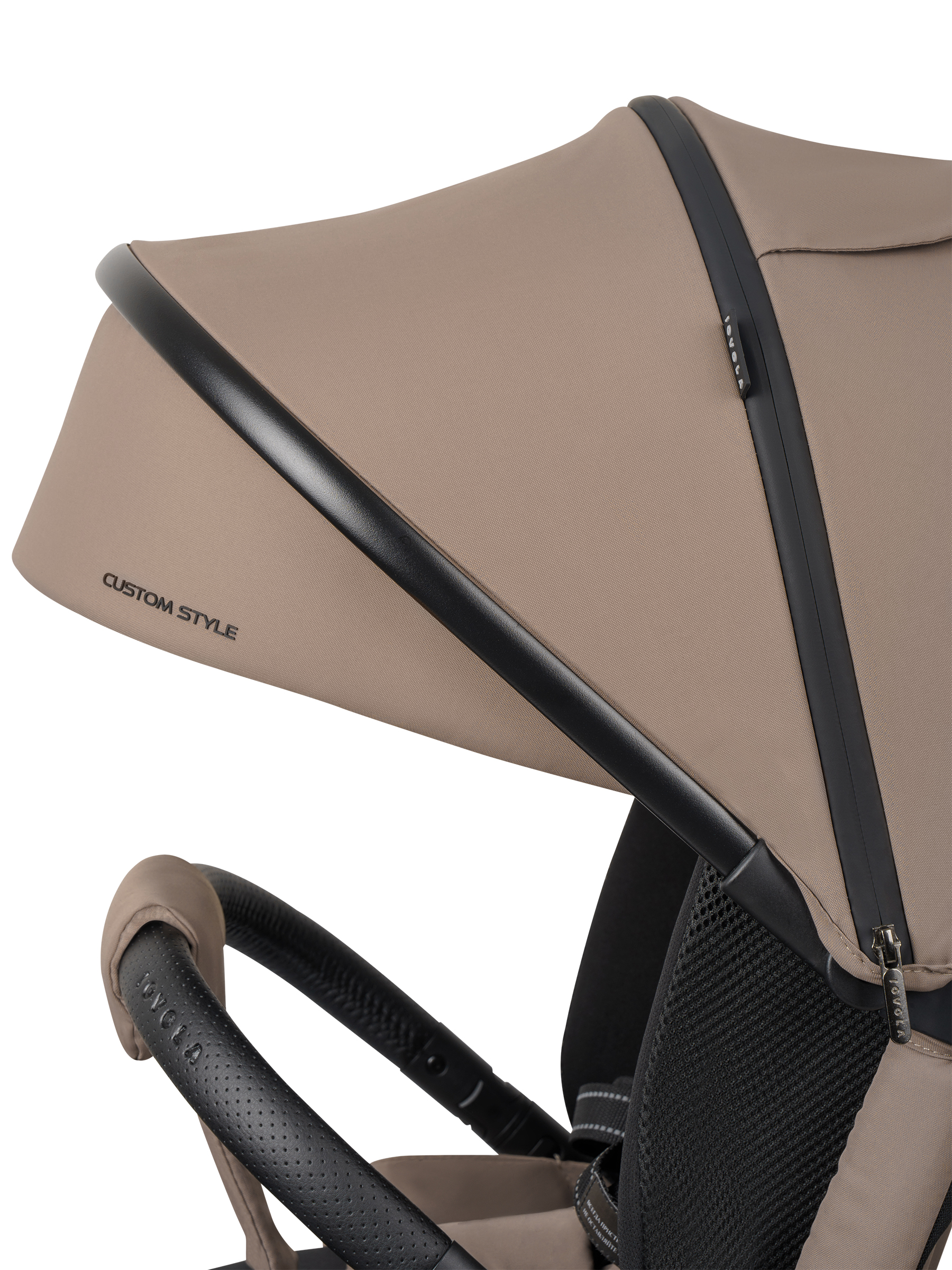 Коляска прогулочная JOVOLA Enigma всесезонная коричневый - фото 25