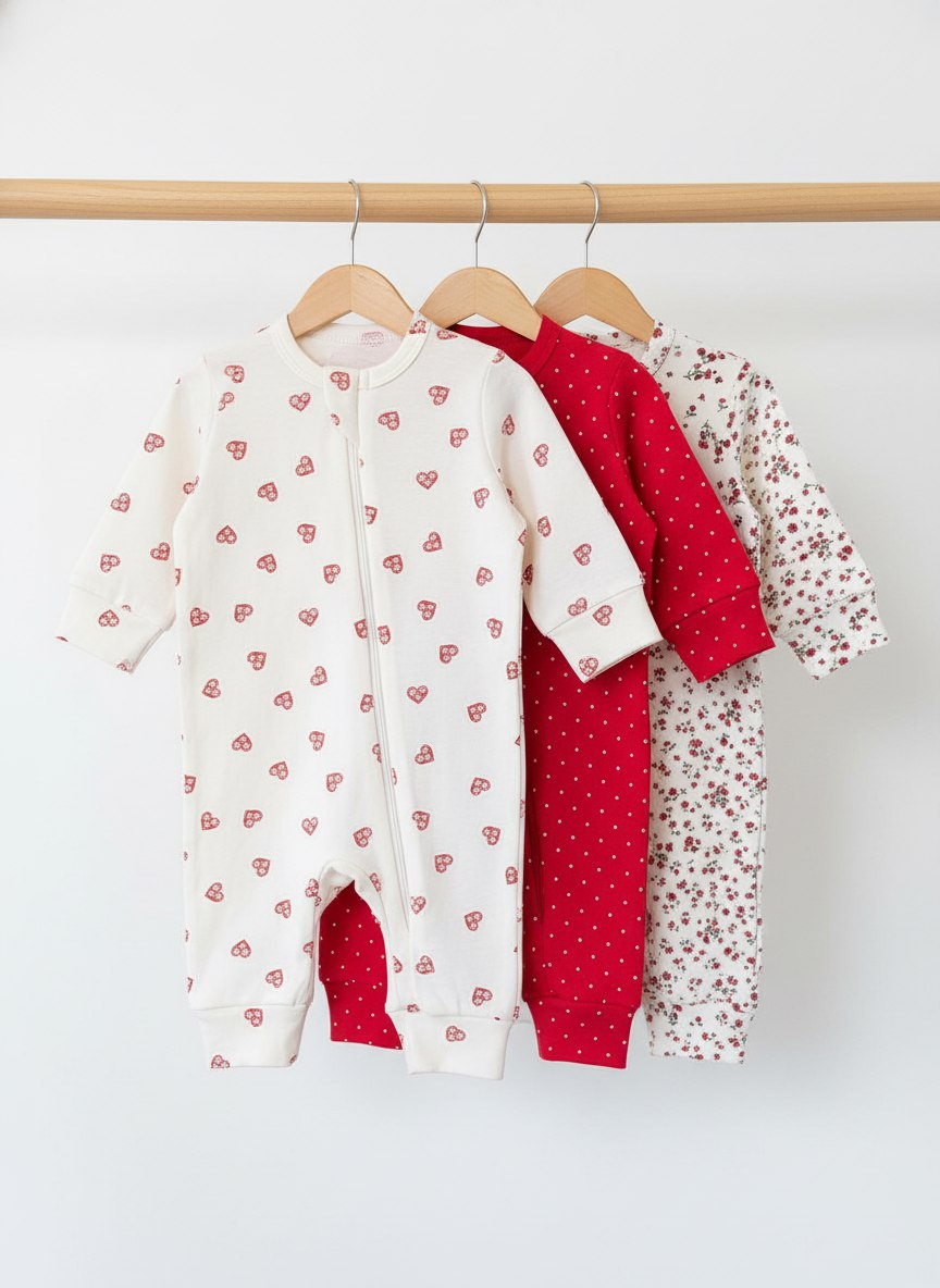 Комбинезон 3 шт Carrot 10002285красный - фото 1