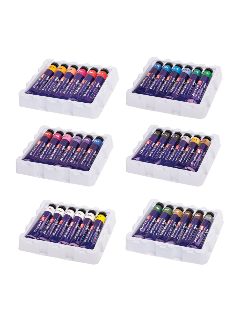 Краски акриловые Brauberg 36 цв. - фото 8