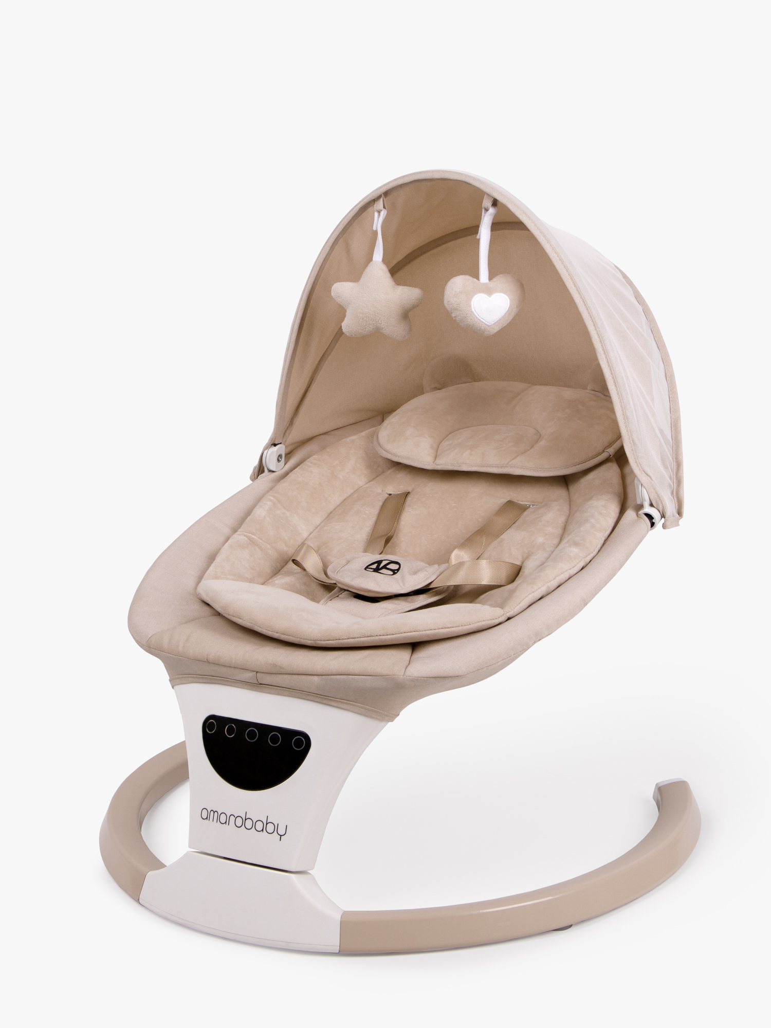 Качели Amarobaby Teddy swing бежевый - фото 25