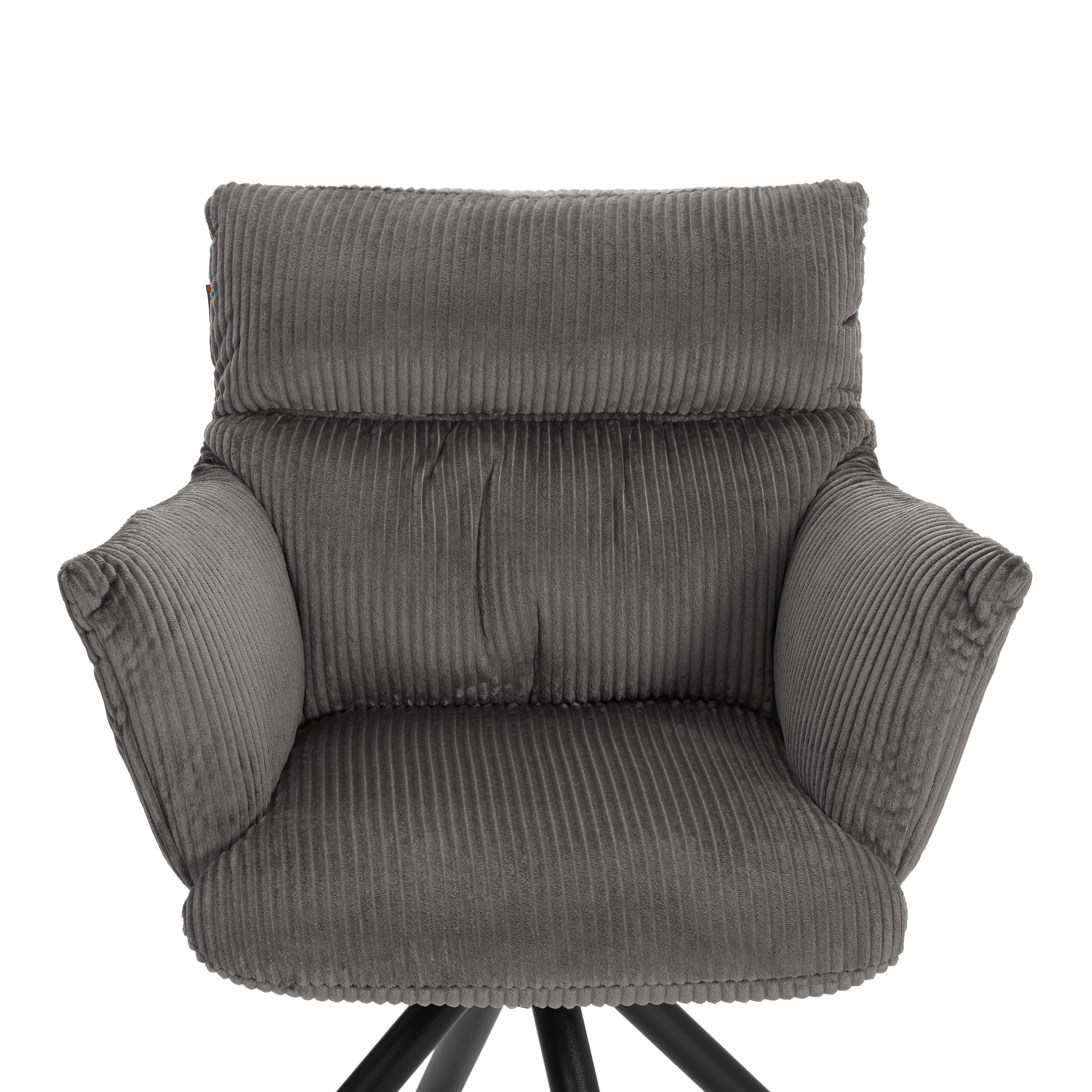 Стул TETCHAIR Флаффи опора 360 вельвет серый - фото 6