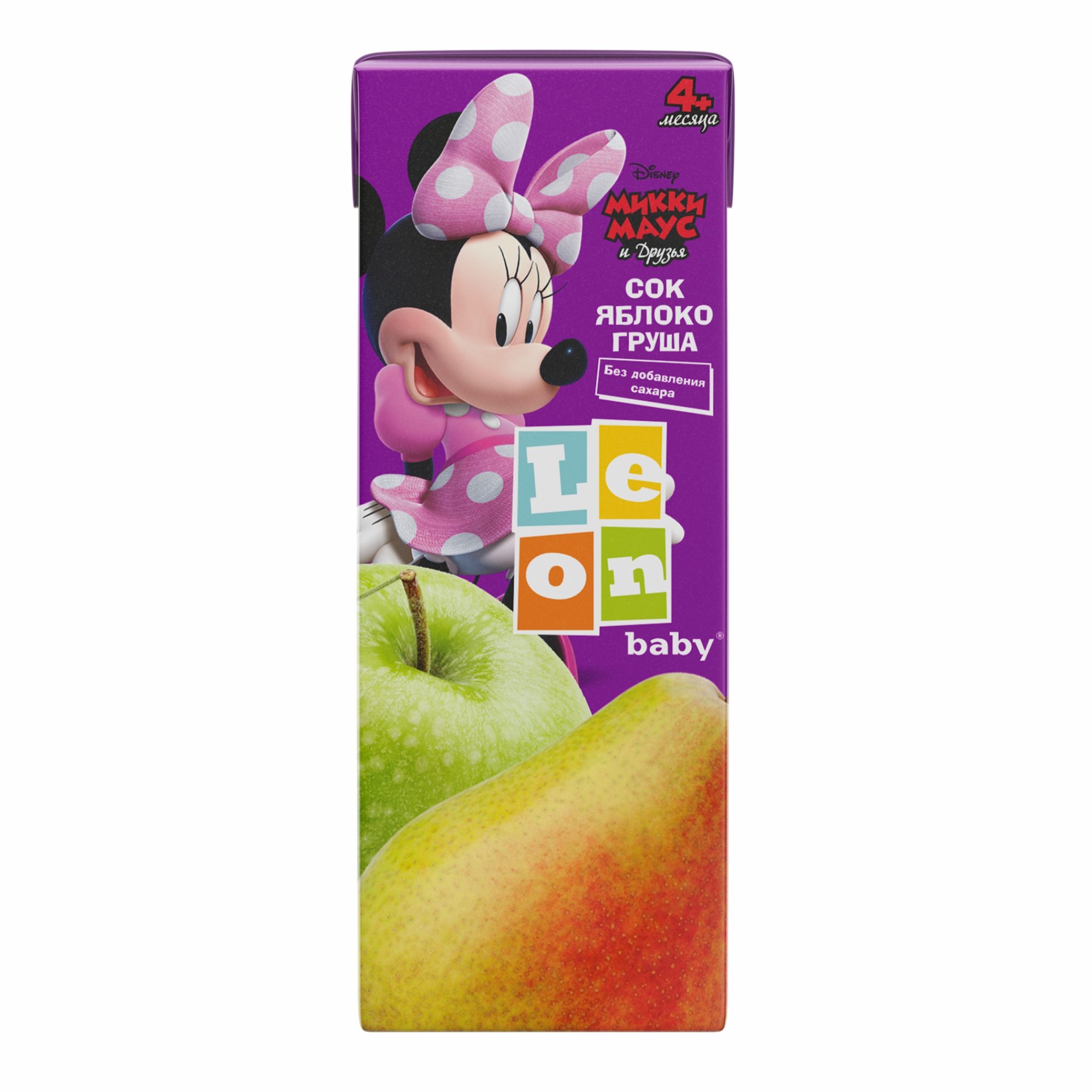 Сок LEON baby Яблоко-Груша с 4 мес 0.2 л - фото 1