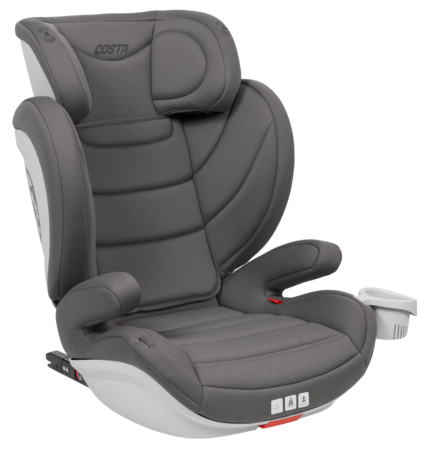 Автокресло Costa YB802A Isofix 2/3 (15-36 кг) серый - фото 5