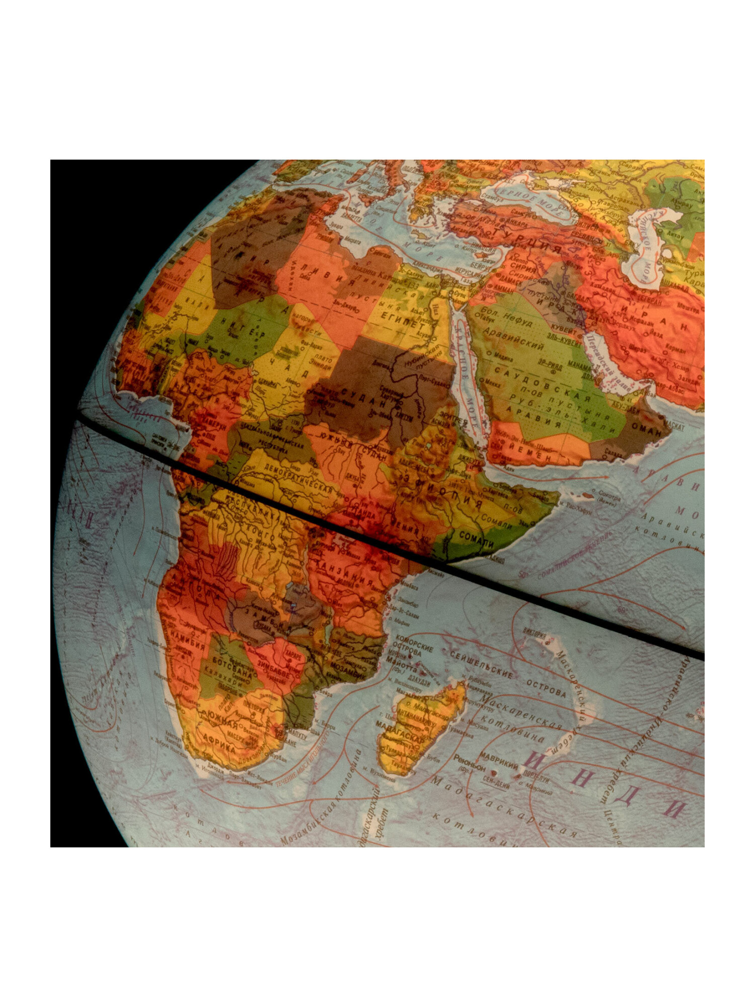 Глобус Globen интерактивный физический политический с подсветкой и VR очками 32 см - фото 29