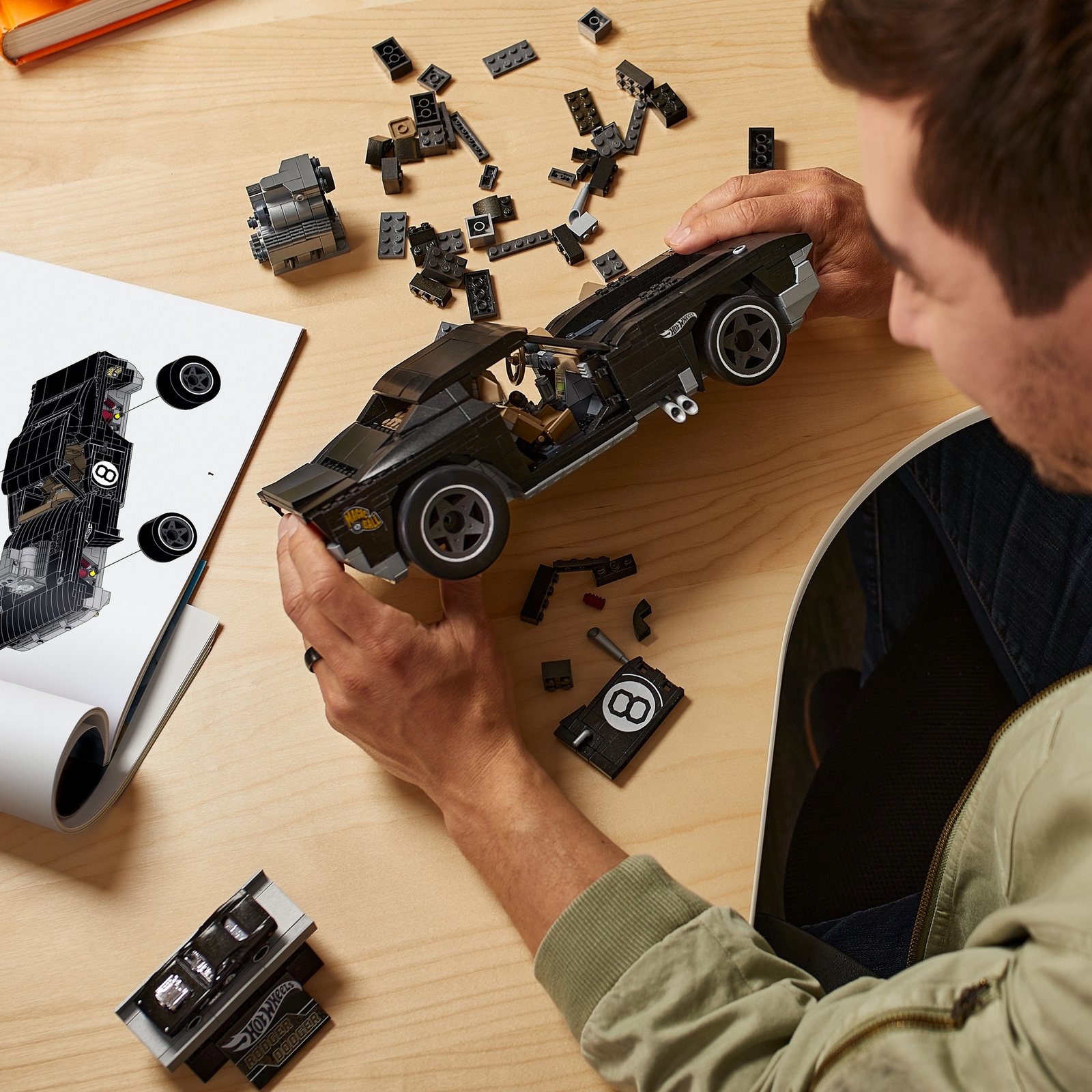 Конструктор Mega Construx Hot Wheels Роджер Доджер - фото 6