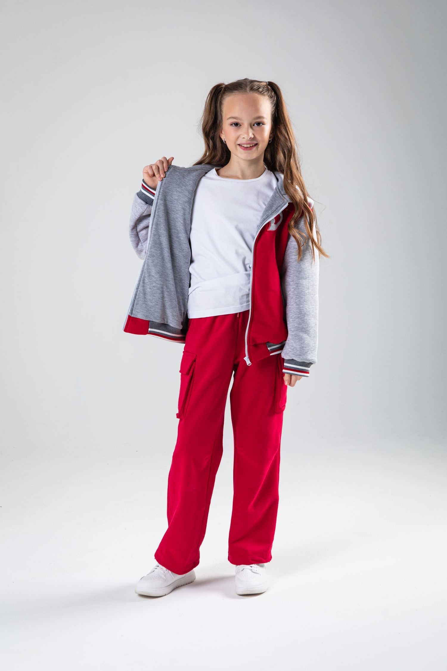 Бомбер БарDuck bd_bomber_greyred - фото 3