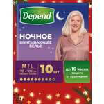 Подгузники для взрослых Depend M/L 10 шт.