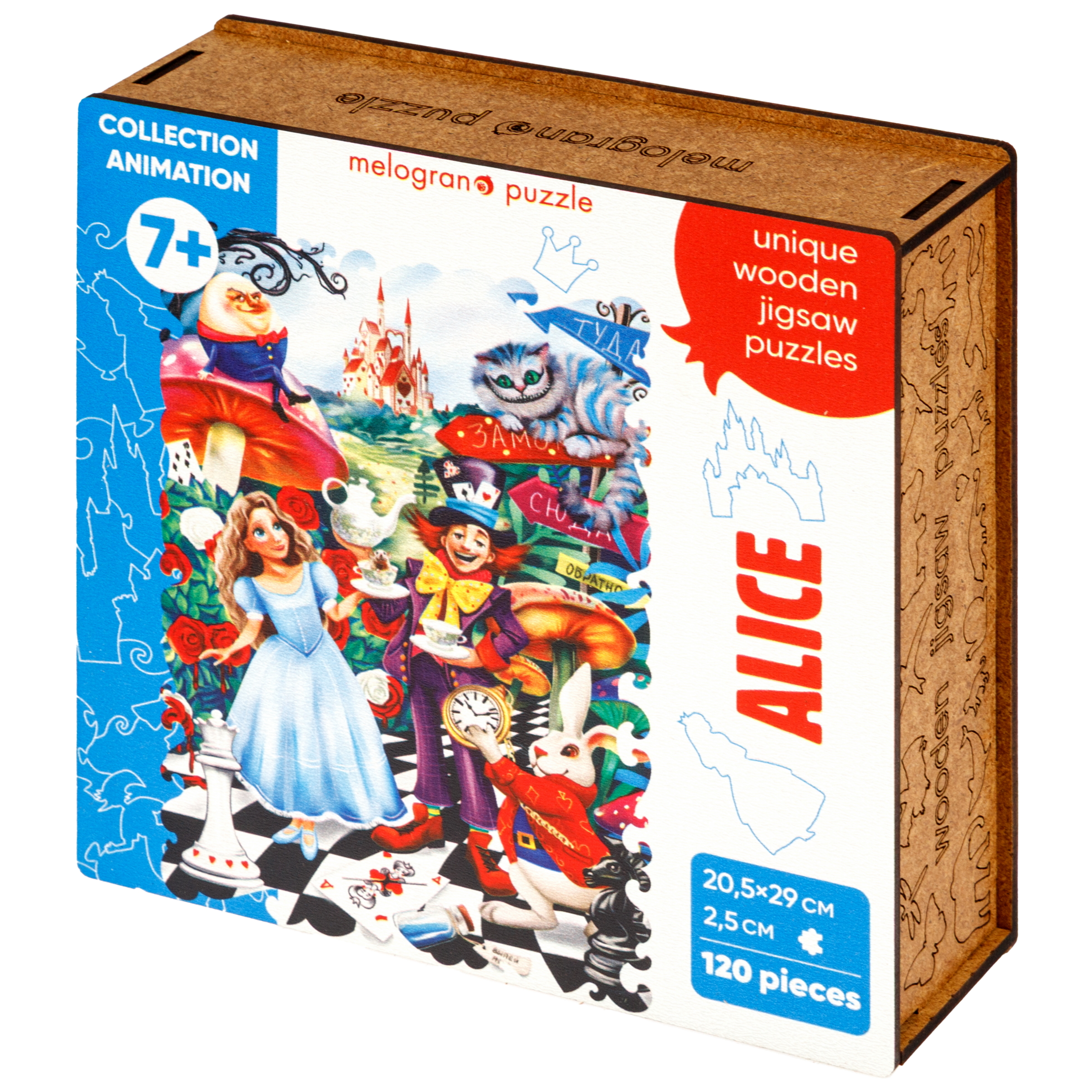 Пазл 1TOY Алиса в стране чудес деревянный - фото 15
