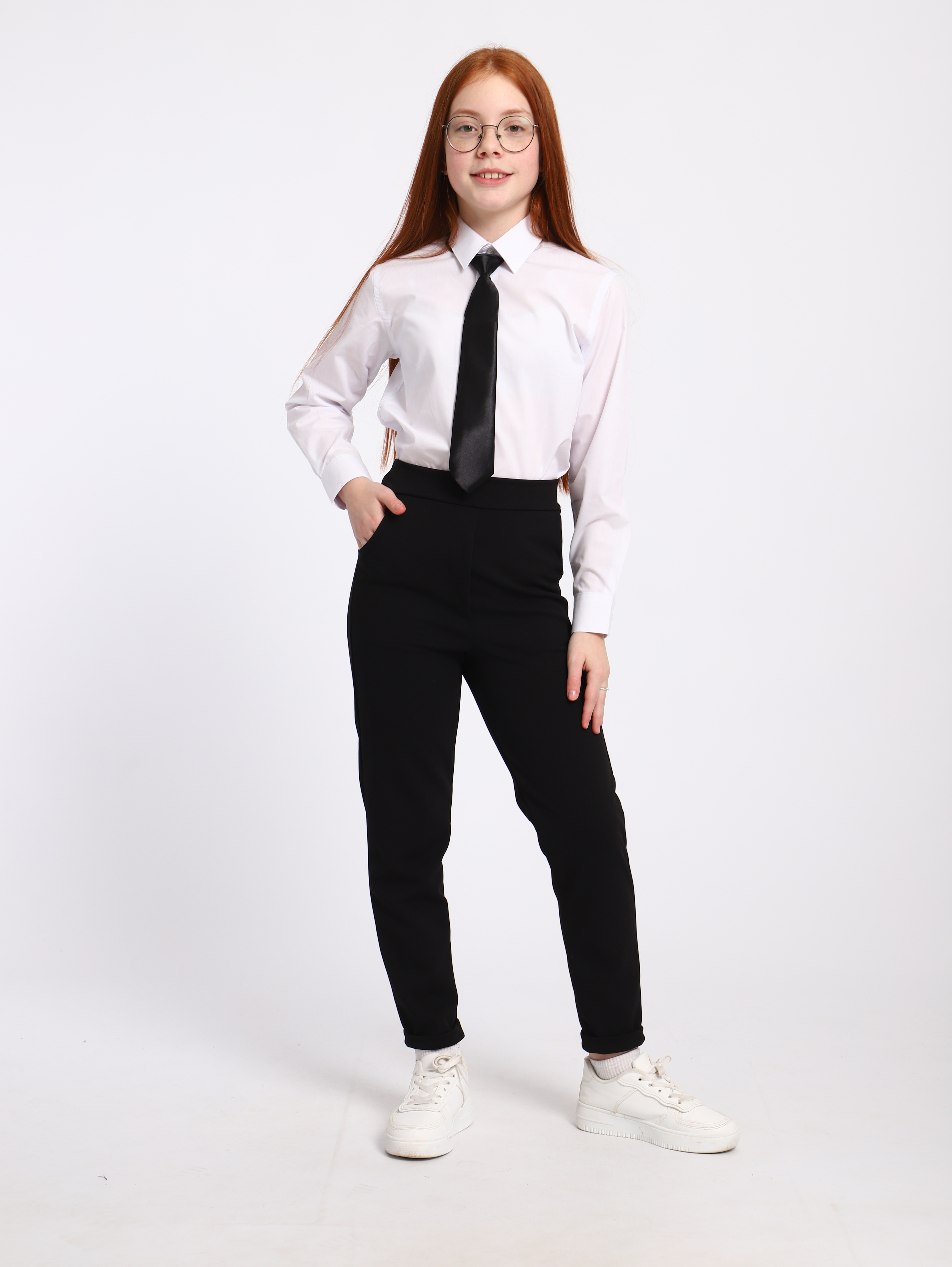 Брюки ЛАДОШКИ Брюки Мира черный - фото 6