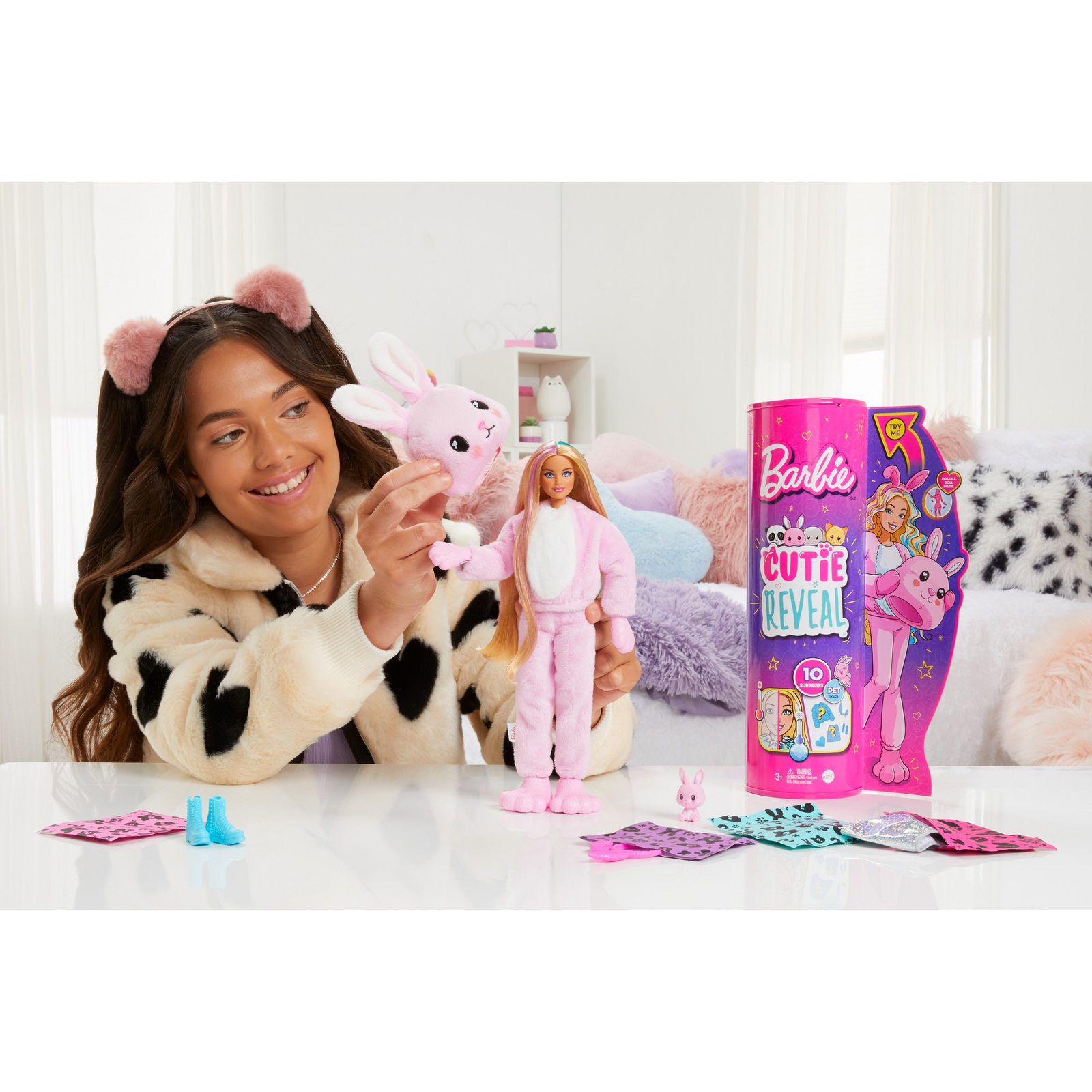 Кукла модельная Barbie Cutie Reveal Зайчик HHG19 - фото 7