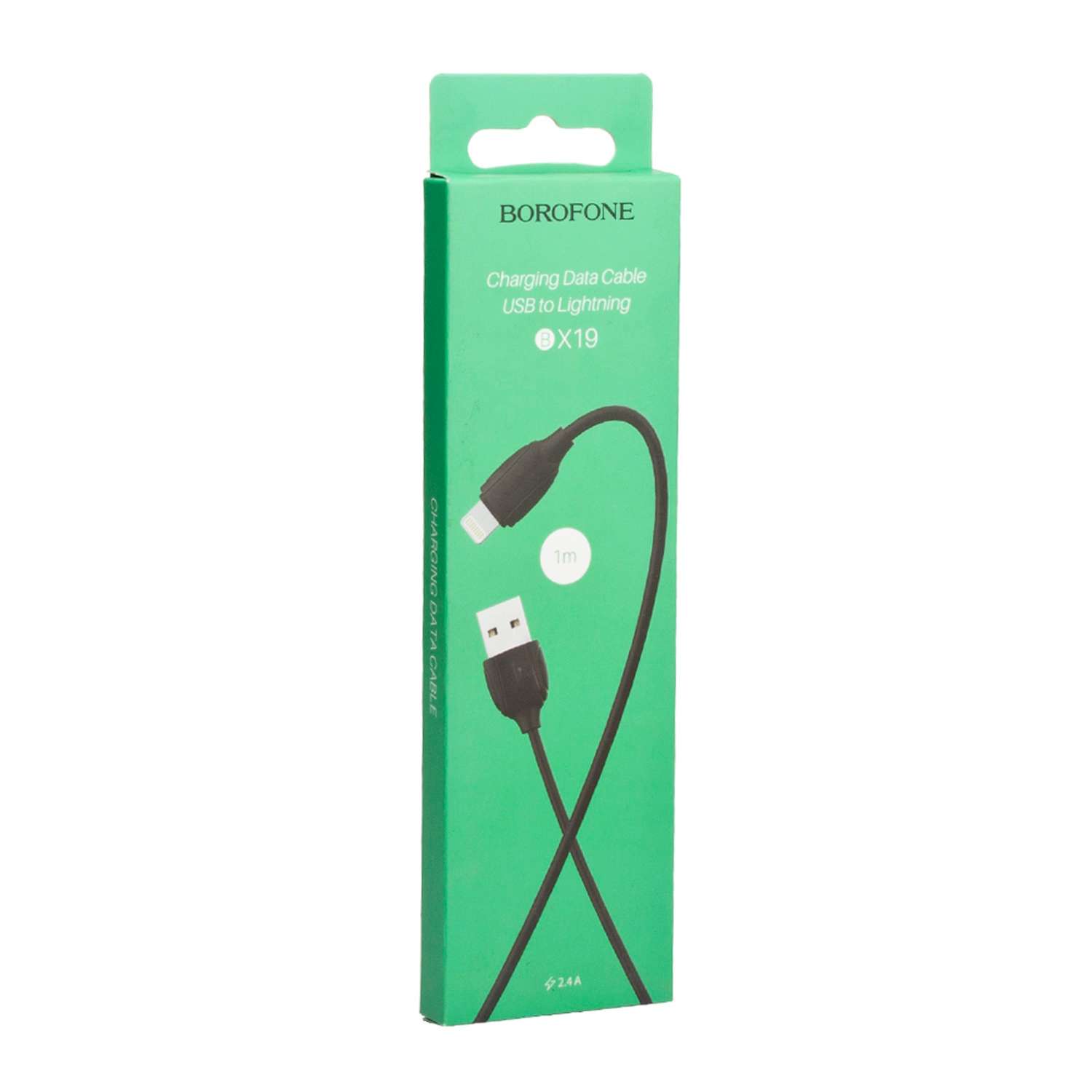 USB кабель Borofone Lightning 8-pin 2.4A 1м - фото 2
