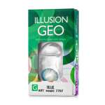 Контактные линзы ILLUSION geo magic blue на 1 месяц -1.00/14.2/8.6 2 шт.