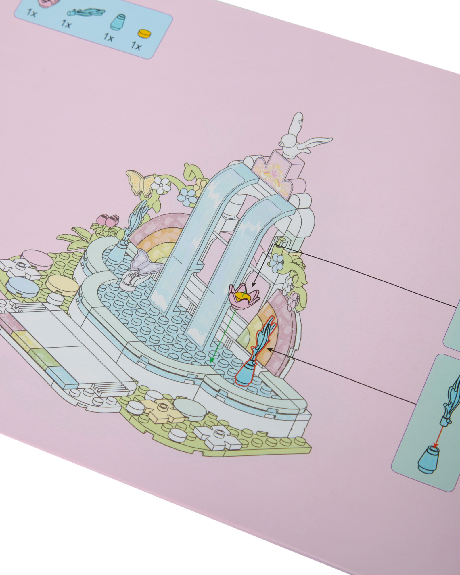 Конструктор QMAN Дворик с фонтаном 221 дет. - фото 6