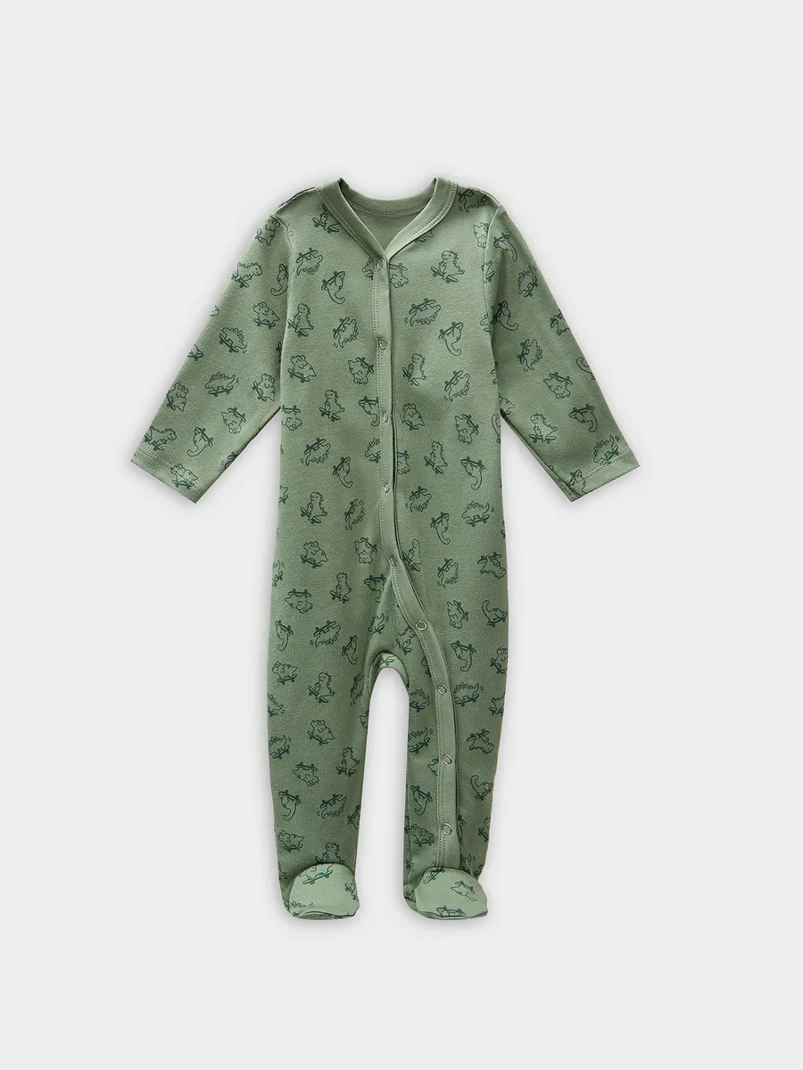 Комбинезон 2 шт Mark Formelle (Марк Формэль) 14005-2/динозавры на зеленом +песочный - фото 12