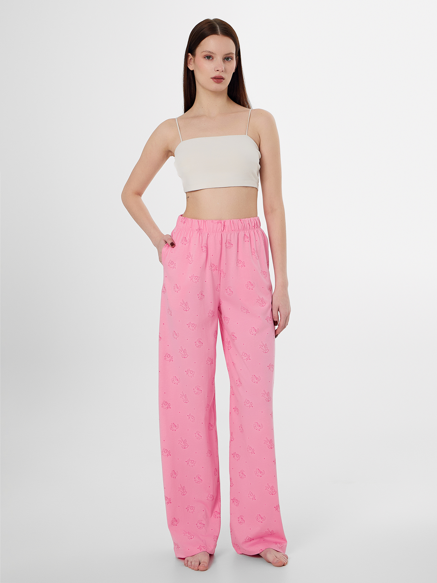 Брюки Mark Formelle (Марк Формэль) 532524-1/котики на розовом - фото 3