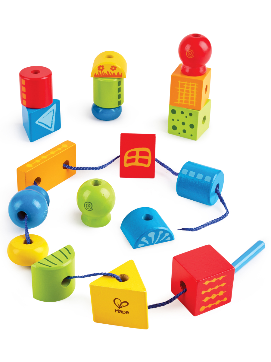 Игрушка Hape шнуровка Бусы шнуровка - фото 7