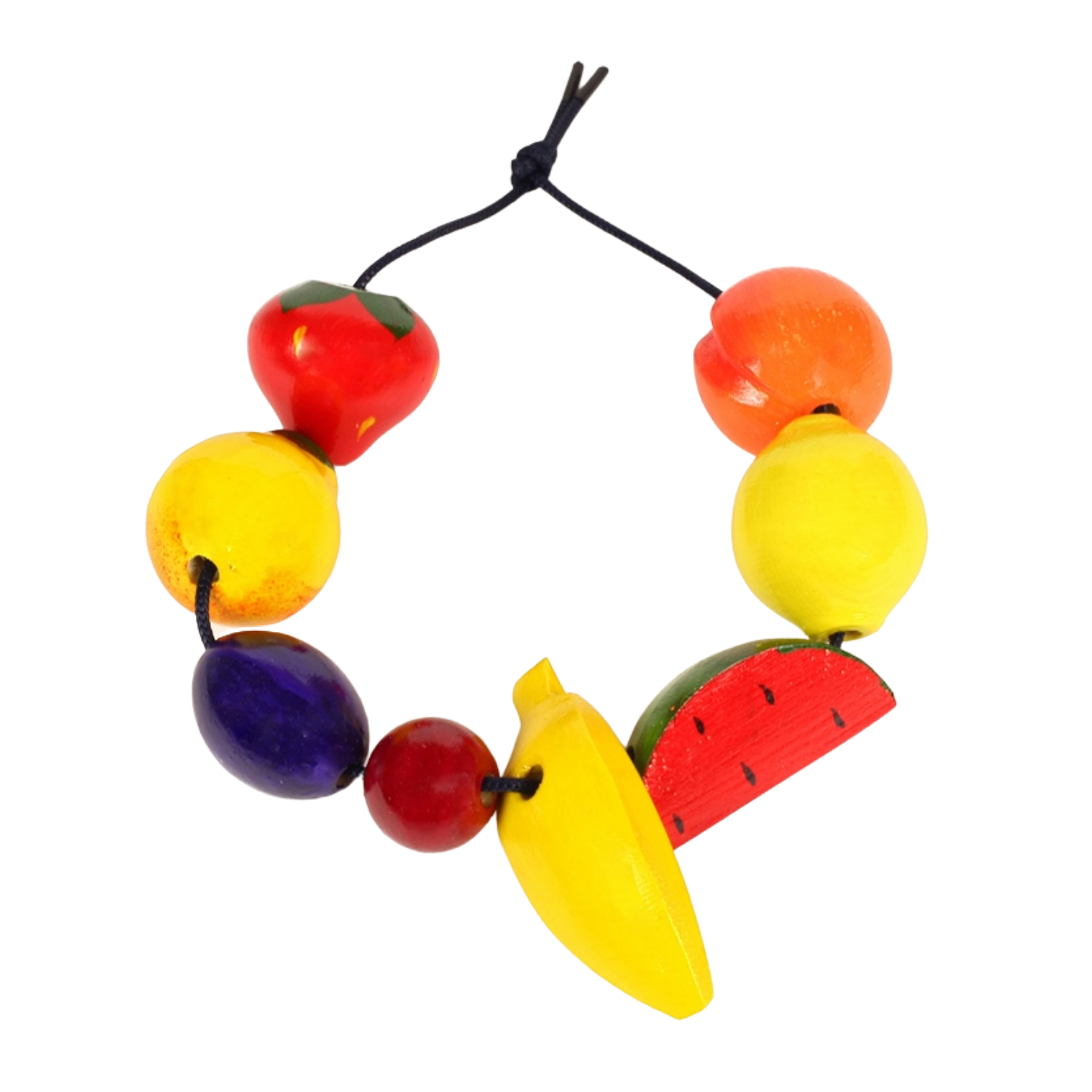 Игрушка Нескучные игры шнуровка Бусы-Фрукты - фото 1