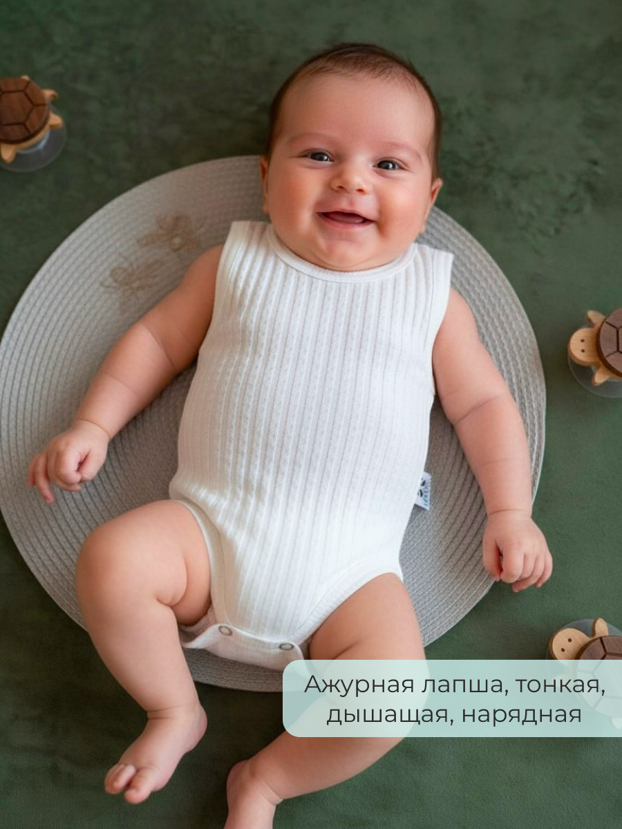 Набор боди для новорожденных 167_Набор_боди_майка_лапша_молоко_розовый - фото 10