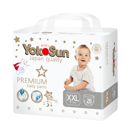 Трусики YokoSun Premium XXL (15-23 кг) 28 шт.