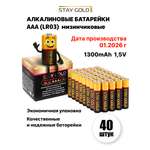 Батарейки мизинчиковые Stay Gold SG-AAA-40
