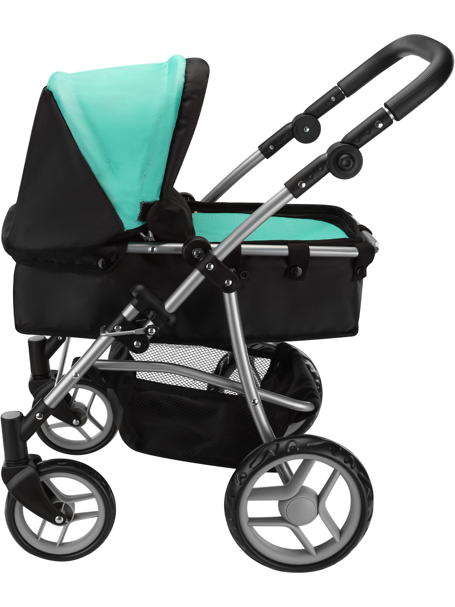 Коляска 3 в 1, коляска-люлька, прогулочная коляска, коляска-трансформер для кукол MELOBO 9651BS-A - фото 9