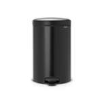 Бак мусорный Brabantia NewIcon с педалью черный 20л 114106