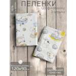 Пелёнка Мягкий Кролик зайчики фланель 90х120 см