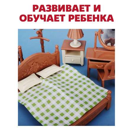 Аксессуар для кукол DDung кровать, постель, кукольный интерьер