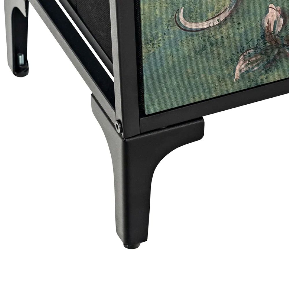 Комод Leset Лунет 9 ящиков Каркас Черный ящики Мульти зеленый - фото 7