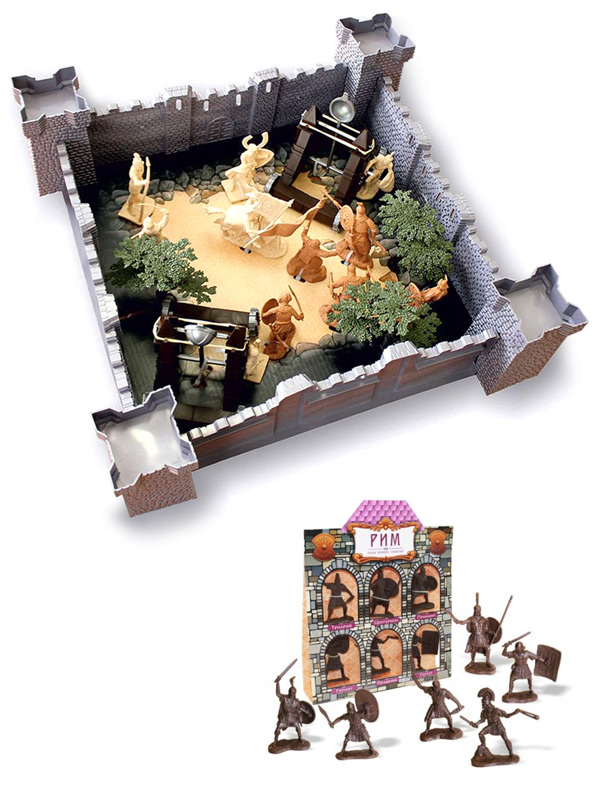 Игровой набор БИПЛАНТ Крепость + Римляне - фото 1
